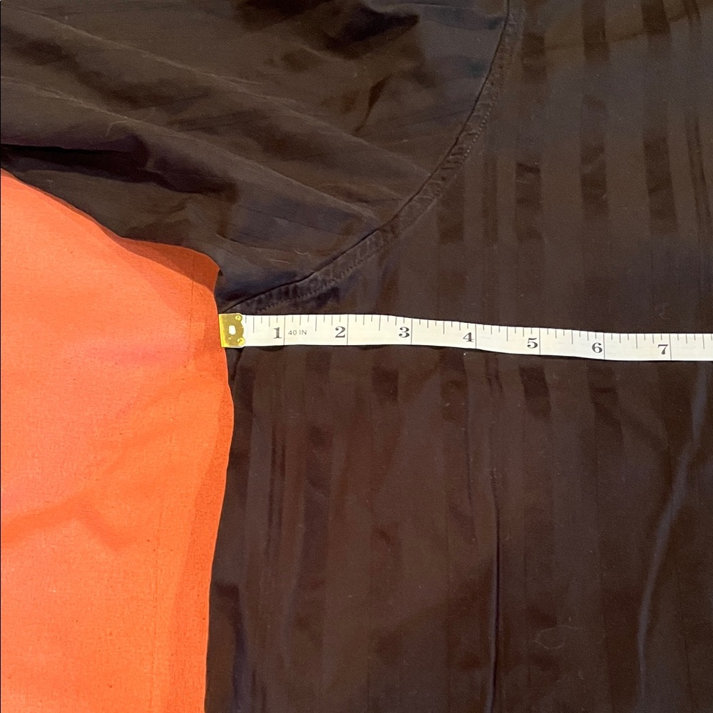 Murano Men's black Striped Button Down Shirt - Picture 4 of 7
